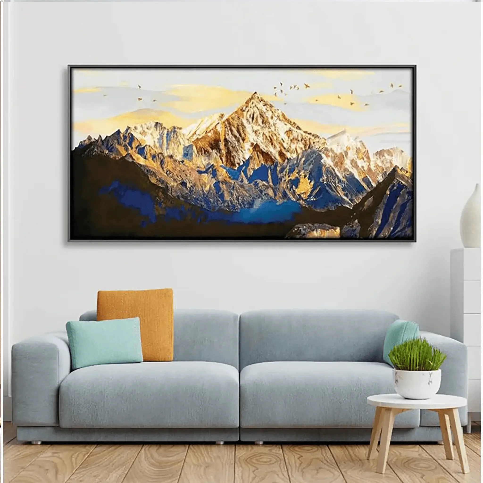 Shining Mountains Canvas Wall Painting
