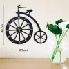 Cycle Shaped Metal Wall Clock