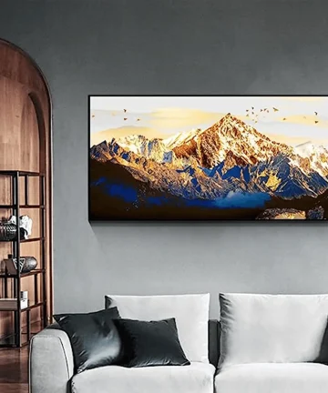 Shining Mountains Canvas Wall Painting