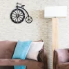 Cycle Shaped Metal Wall Clock