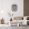 Beautiful Lion Face Design Metal Wall Art