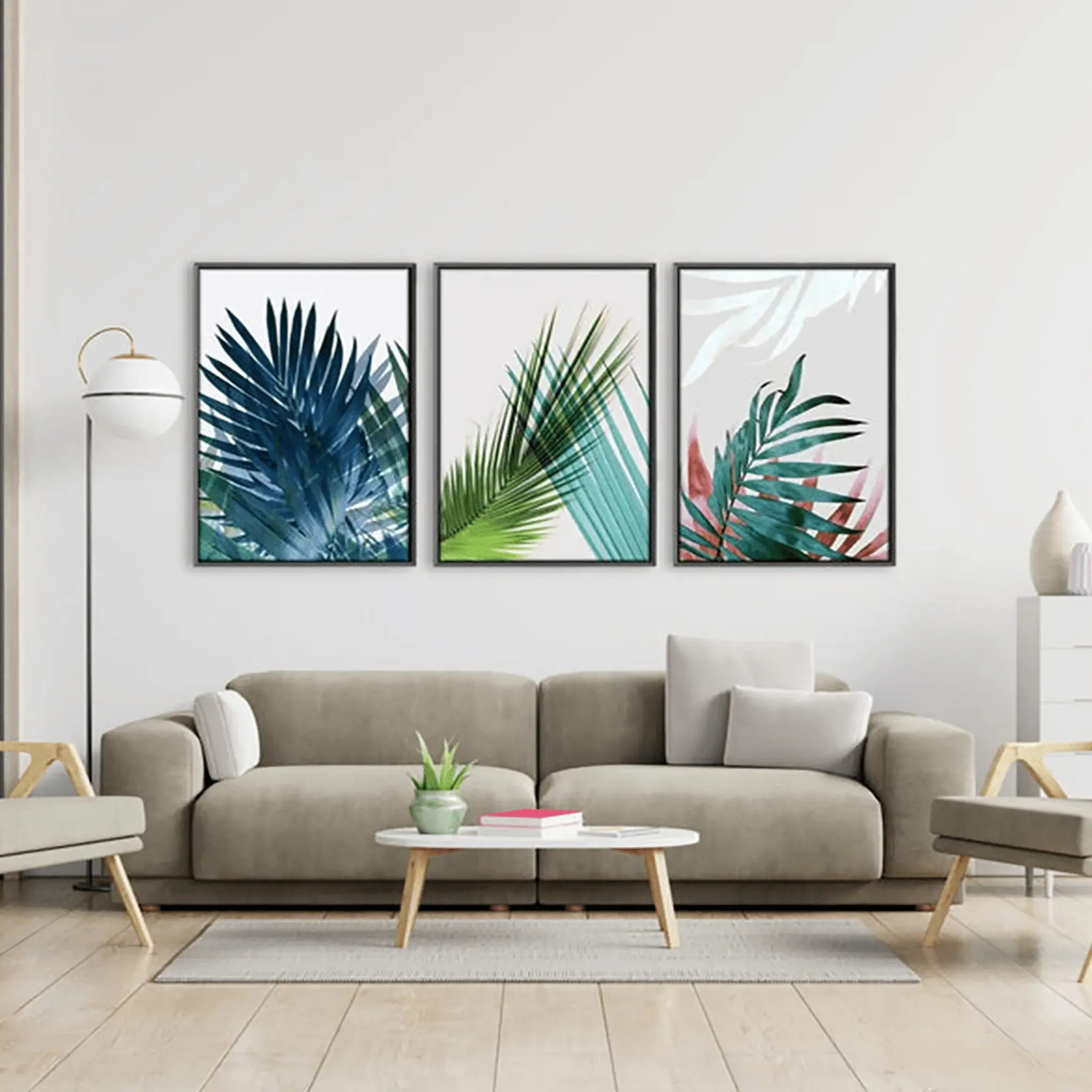 Exotic Leaves Canvas Wall Painting