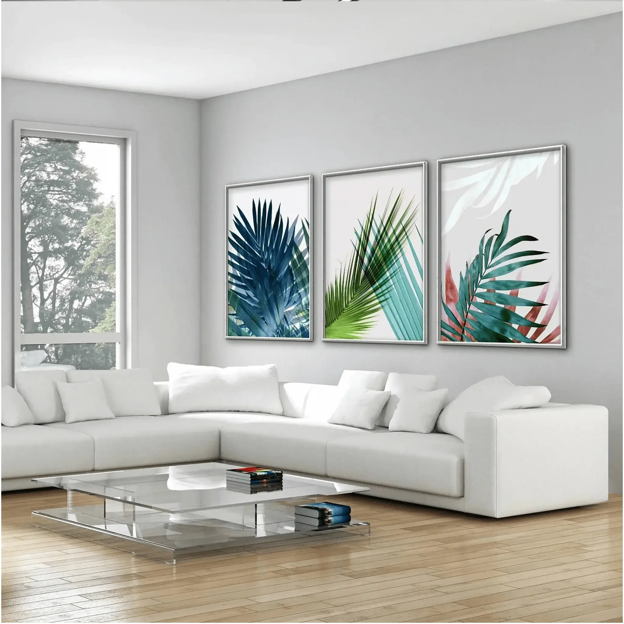 Exotic Leaves Canvas Wall Painting
