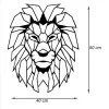 Beautiful Lion Face Design Metal Wall Art