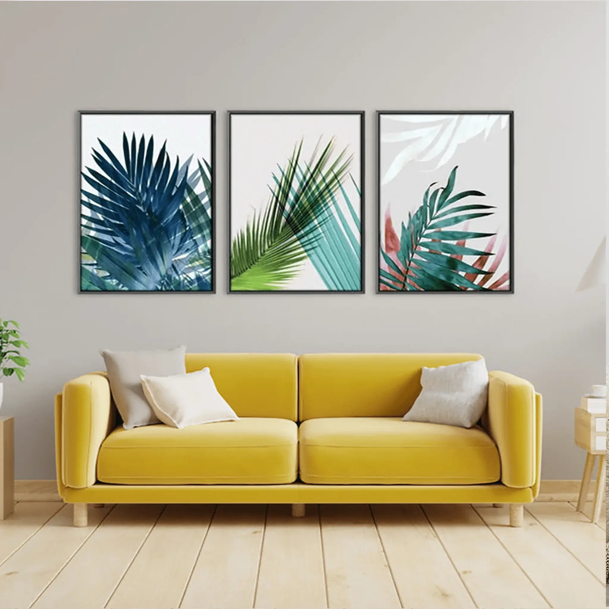 Exotic Leaves Canvas Wall Painting