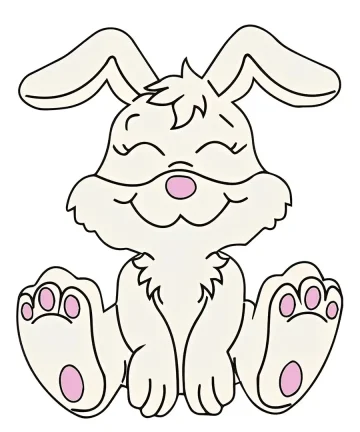 Rabbit Shape MDF Fridge Magnets Base
