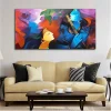 Lord Radha Krishna Premium Abstract Canvas Wall Painting