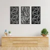 Multiplue Leave Geometric Wooden Wall Art
