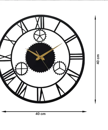 Attractive Gear Metal Wall Clock