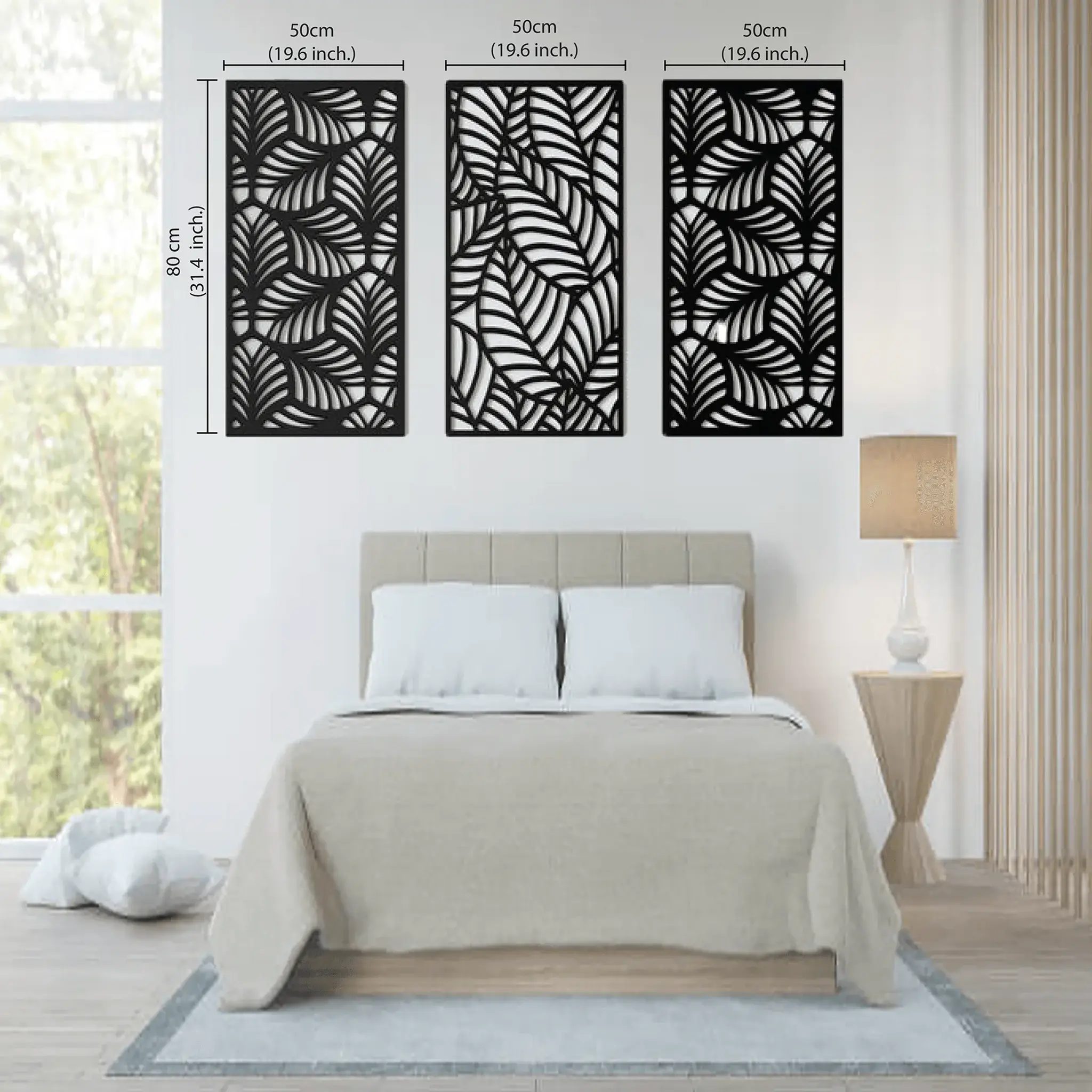 Multiplue Leave Geometric Wooden Wall Art
