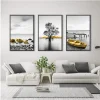 Yellow Splash Canvas Wall Painting Yellow Splash Canvas Wall Painting
