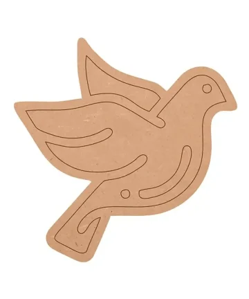Dove Shape MDF Fridge Magnets Base