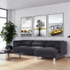 Yellow Splash Canvas Wall Painting Yellow Splash Canvas Wall Painting