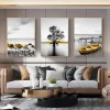 Yellow Splash Canvas Wall Painting) Yellow Splash Canvas Wall Painting