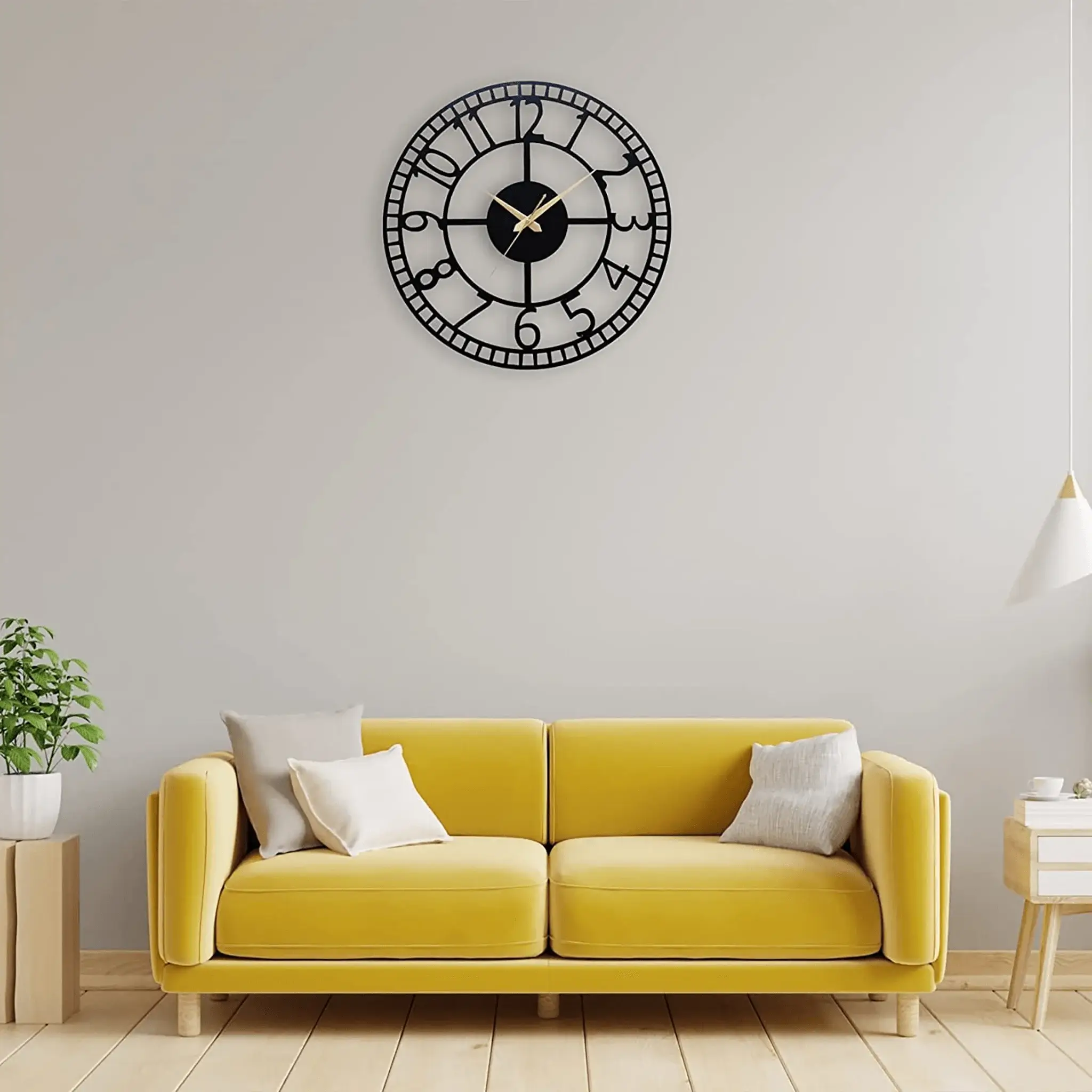 Elegant Simple Number Wall Clock Elegant Simple Number Wall Clock