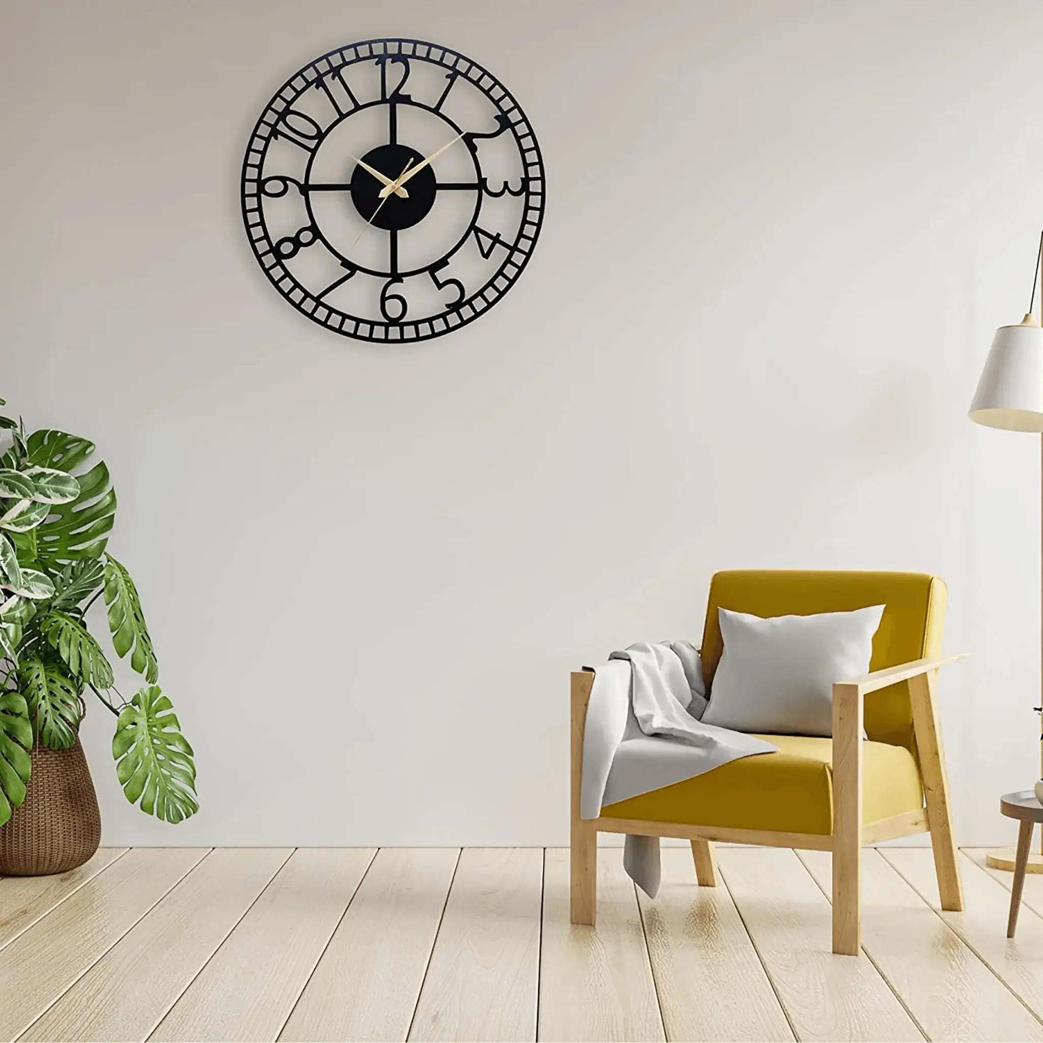 Elegant Simple Number Wall Clock Elegant Simple Number Wall Clock