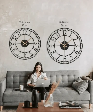 Elegant Simple Number Wall Clock
