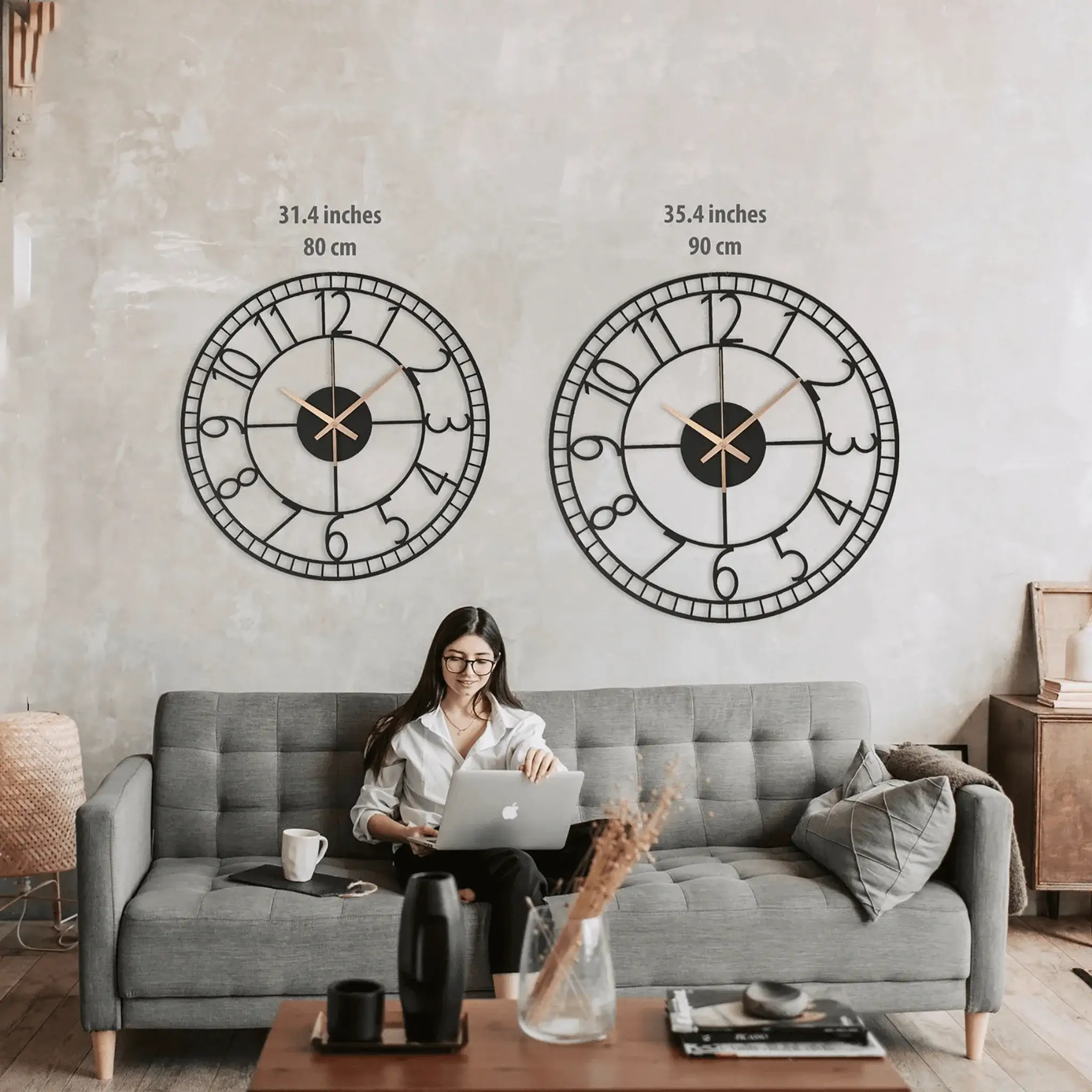 Elegant Simple Number Wall Clock Elegant Simple Number Wall Clock