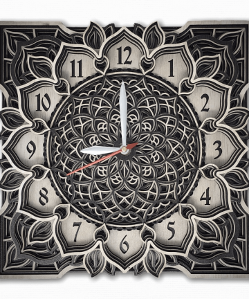 Designer Multi-Layer Wooden Wall Clock for Home
