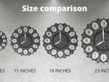 Mandala art Wall Clock