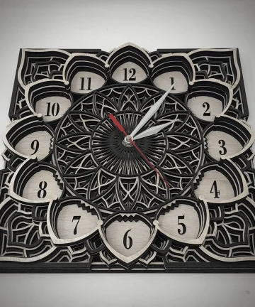 Exclusive Mandala Wall Wooden Clock