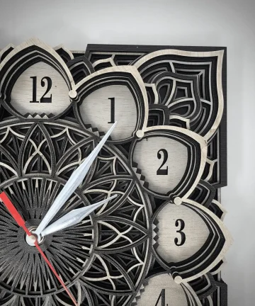 Exclusive Mandala Wall Wooden Clock
