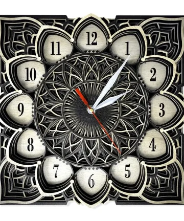 Exclusive Mandala Wall Wooden Clock