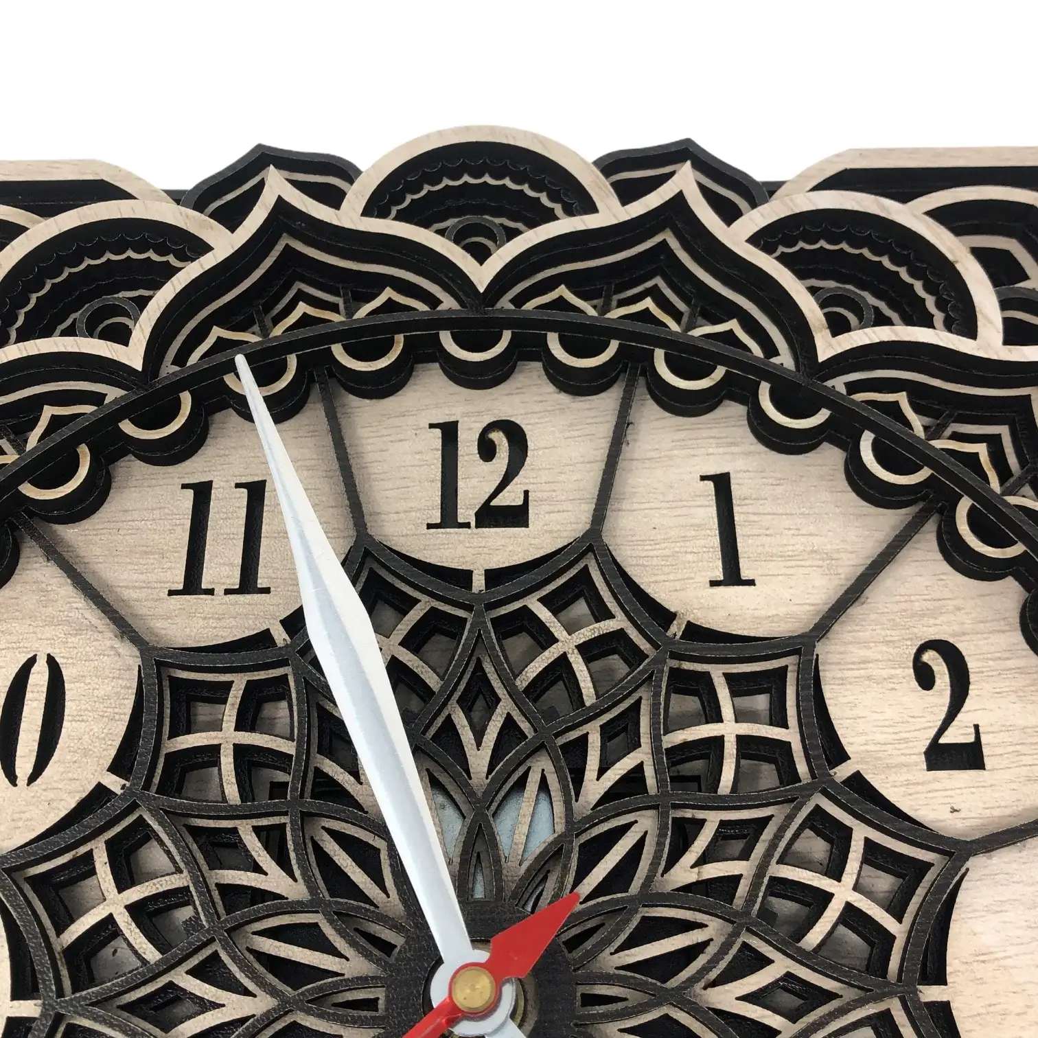 Square Mandala Wall Clock