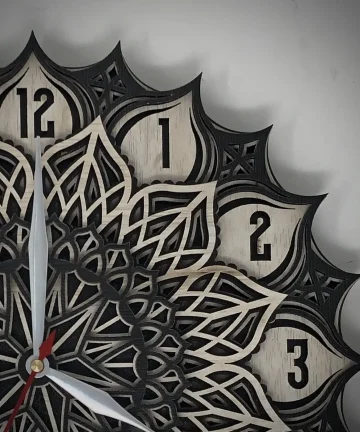 Impressive Multilayered Mandala Wall Clock