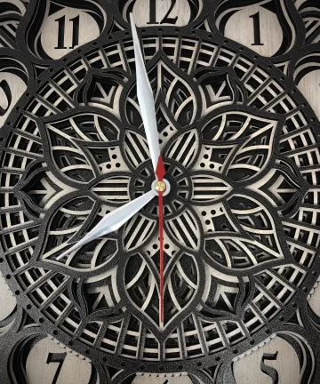Impressive Multilayered Mandala Wall Clock