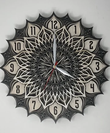 Impressive Multilayered Mandala Wall Clock