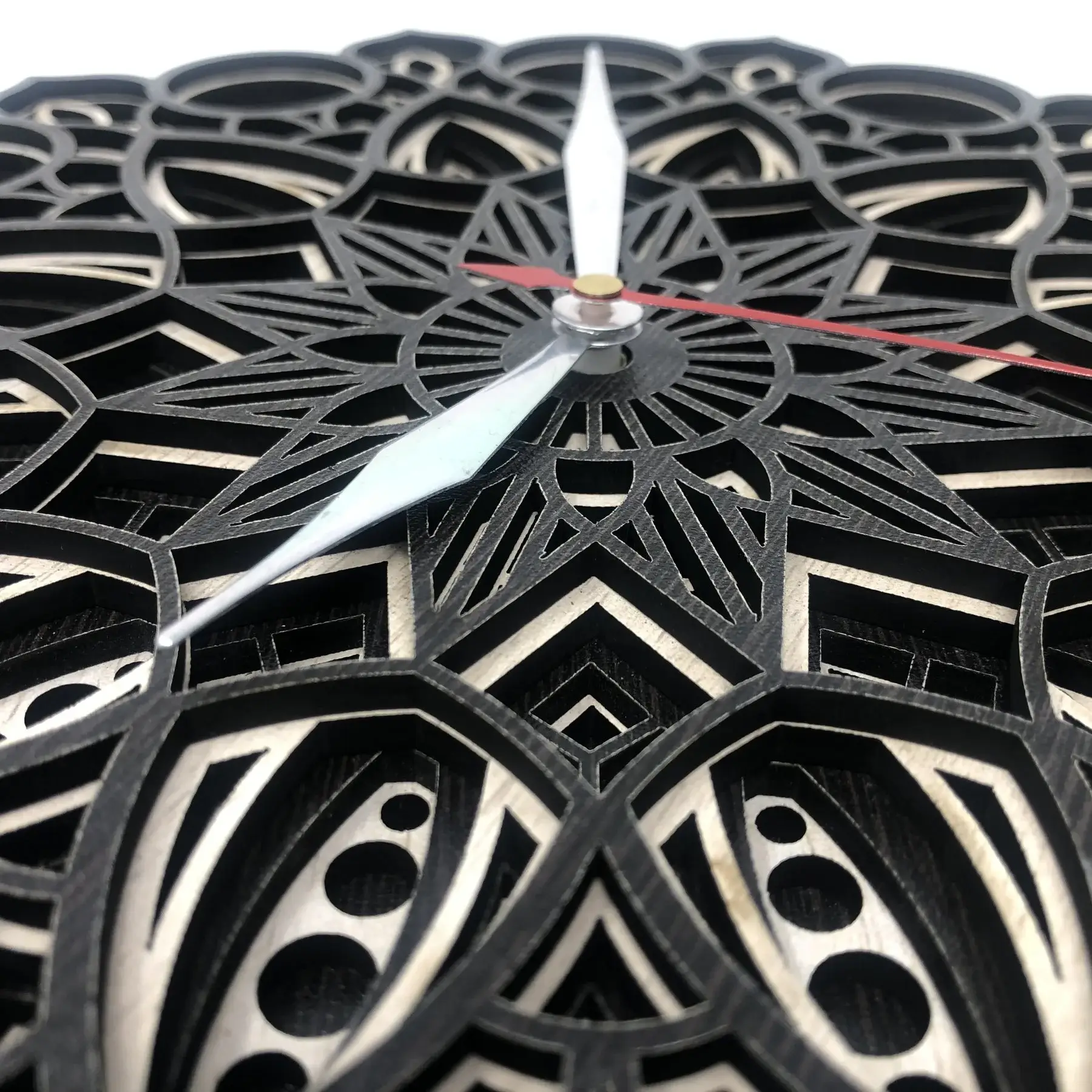 Royal Black Wooden Wall Clock