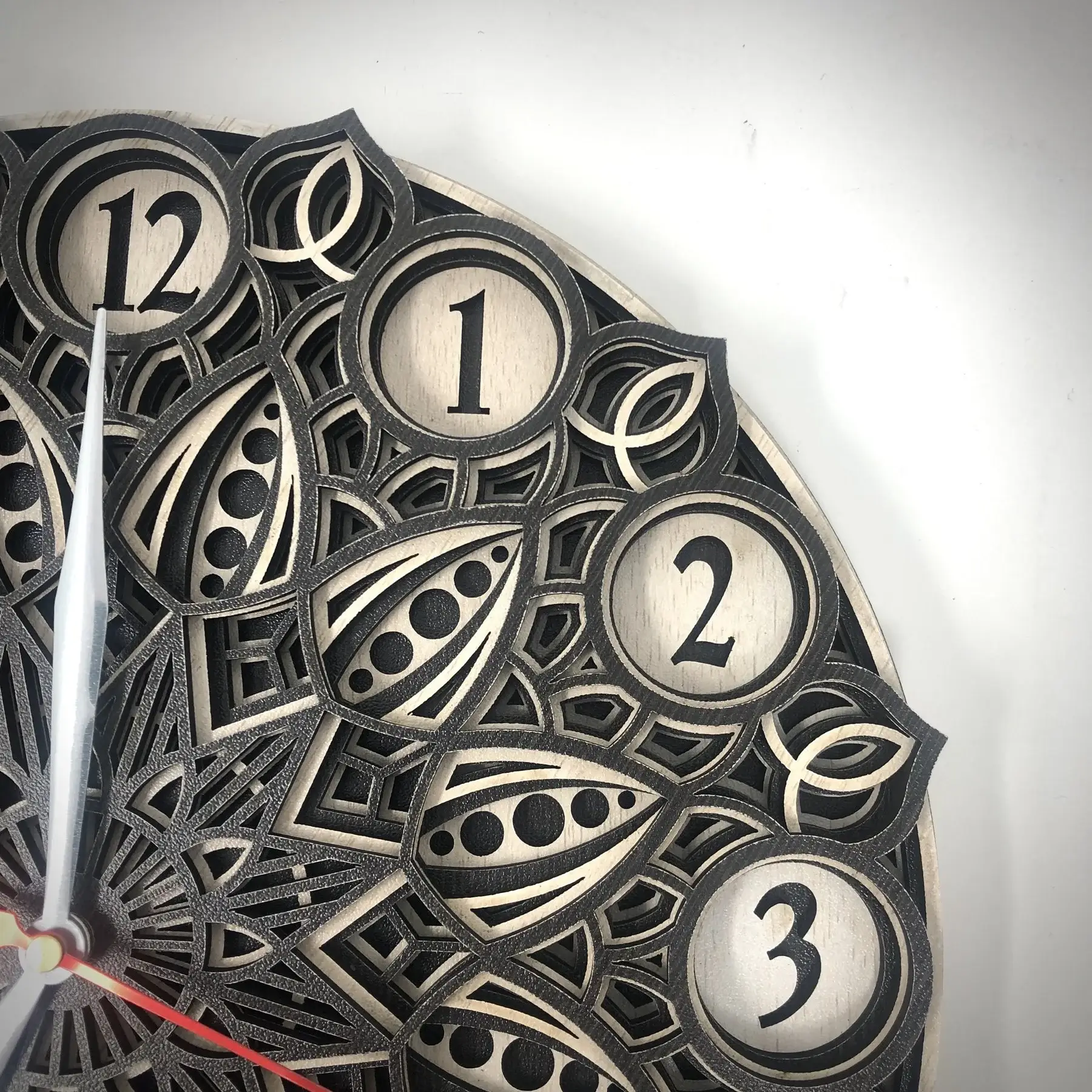 Royal Black Wooden Wall Clock