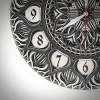 Modern Wavy Pattern Wooden Wall Clock