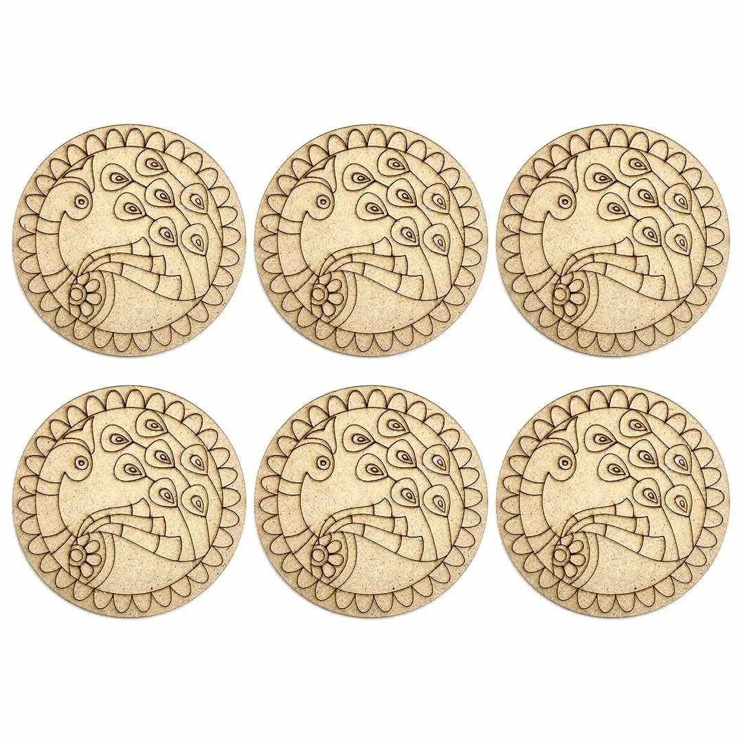 Pre Marked Peacock Mandala