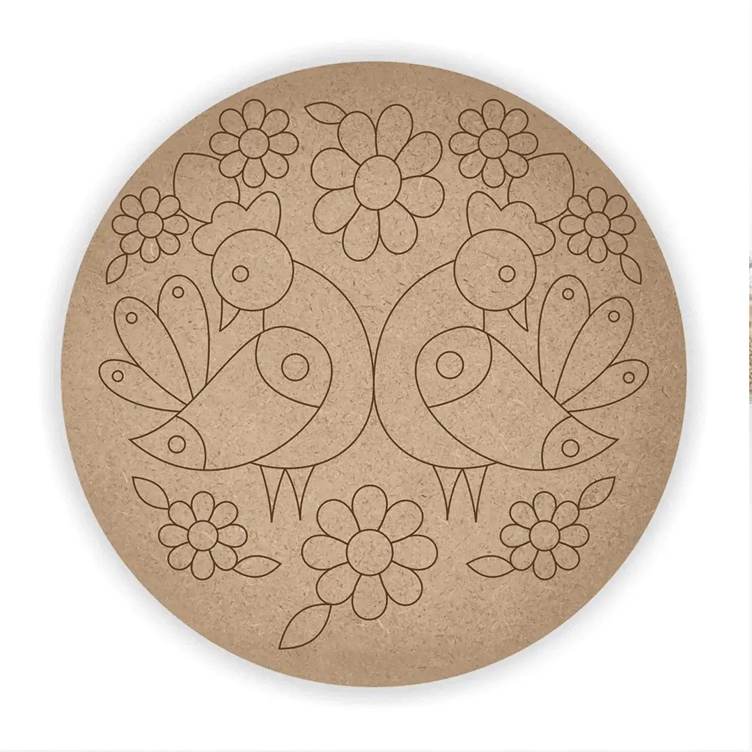 Pre Marked Peacock Design