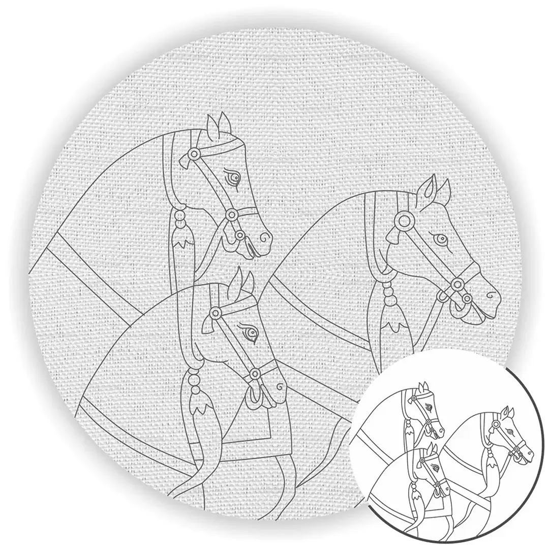 Horse Pre-Marked Canvas Horse Pre-Marked Canvas