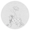 Lotus with Pichwai Cow Pre Marked Canvas