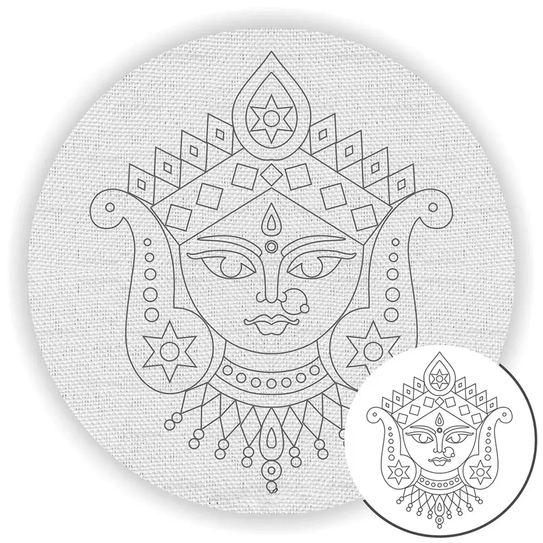 Durga Maa Pre Marked Canvas Durga Maa Pre Marked Canvas