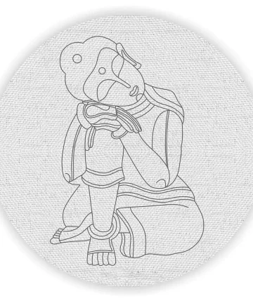 Buddha Pre-Marked Canvas