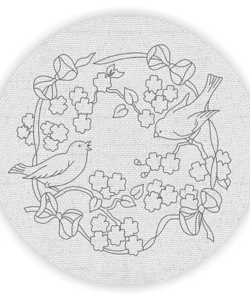 Sparrow Pre Marked Canvas