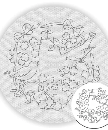 Sparrow Pre Marked Canvas