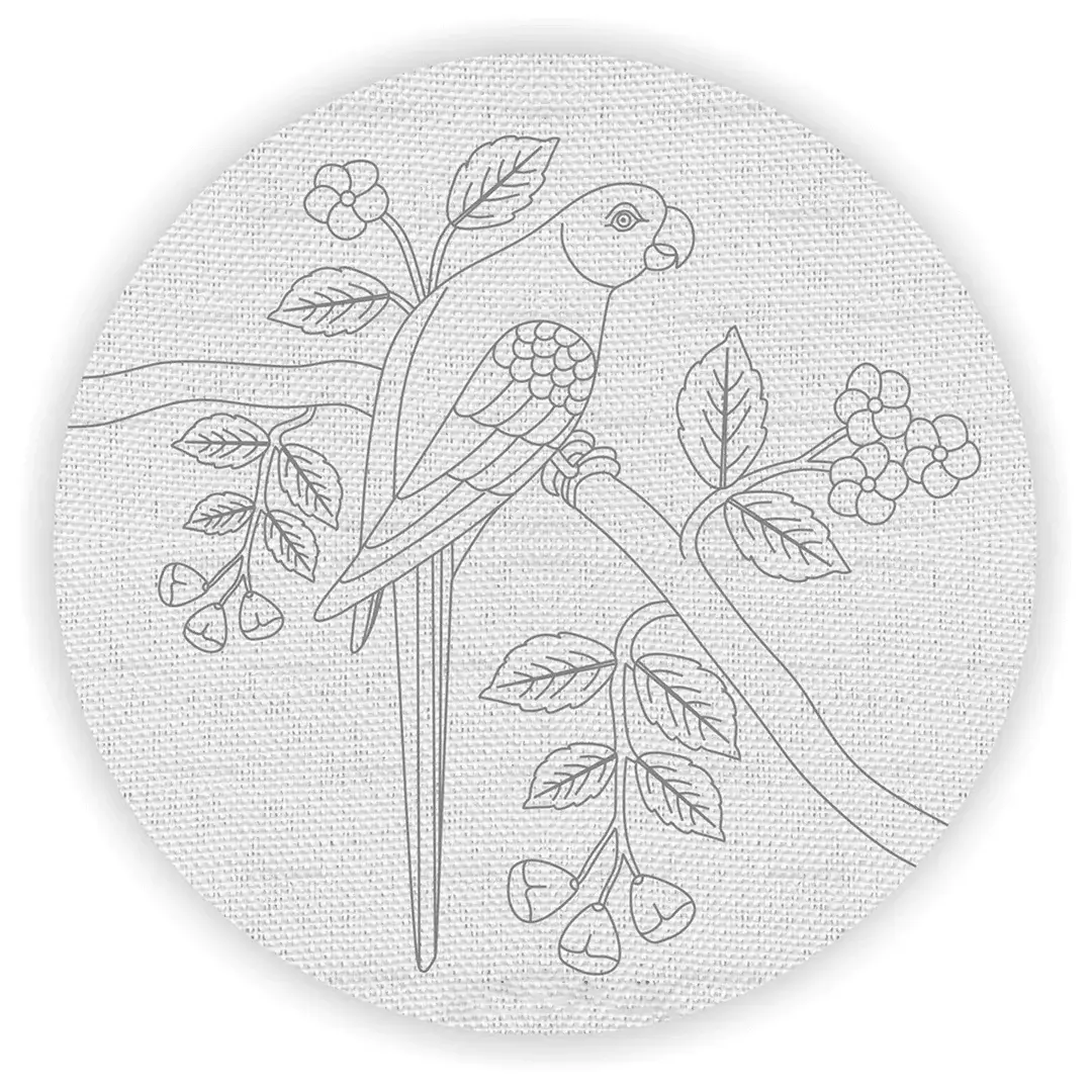 Parrot Pre-Marked Canvas