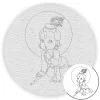 Little Krishna Pre-Marked Canvas Little Krishna Pre-Marked Canvas