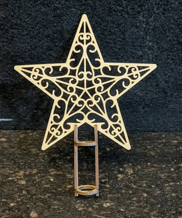 Designer MDF Star Cutout