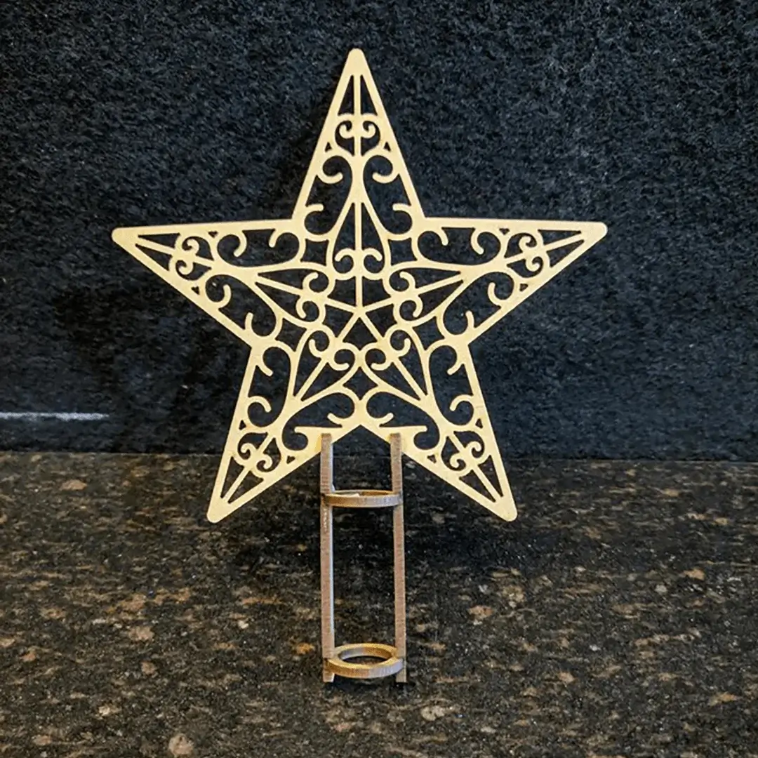 Designer MDF Star Cutout