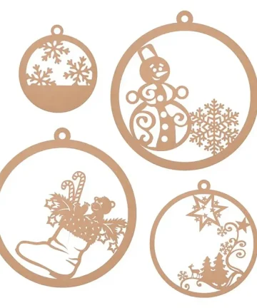 Christmas Tree Hangers cutouts
