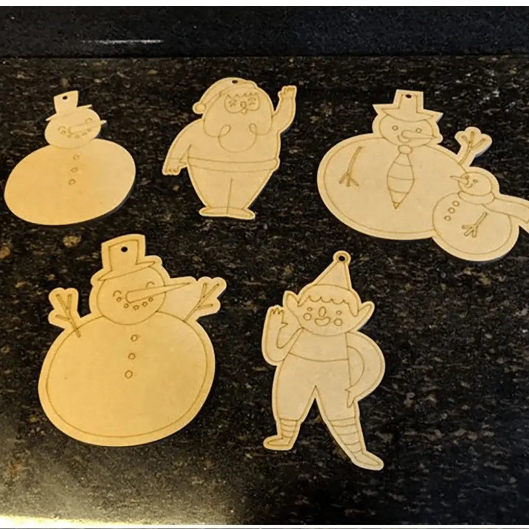 MDF Christmas Base Cutouts