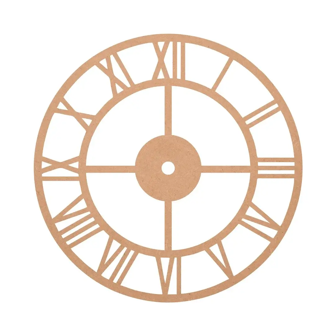 MDF Designer Cut Clock Base MDF Designer Cut Clock Base