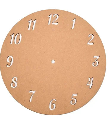 MDF Number Cut Clock Base